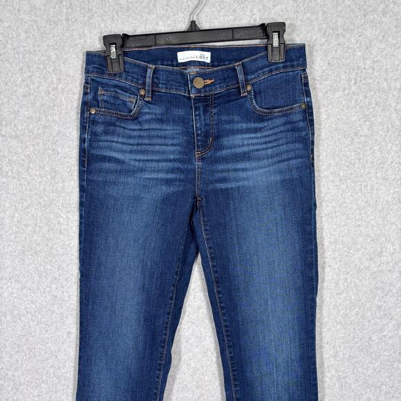 Y2K LOFT Bootcut Jeans 4T Modern Baby Boot Low Rise Stretch Faded Western 27x32 - Picture 2 of 11